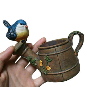 Bird Pot Mini Garden Decor